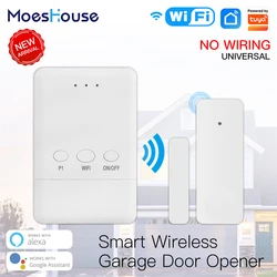 WiFi Tuya Garage Door Controller Smart Door Sensor Opener No Wiring Wireless Smart Life APP Control Voice Control Alexa Google