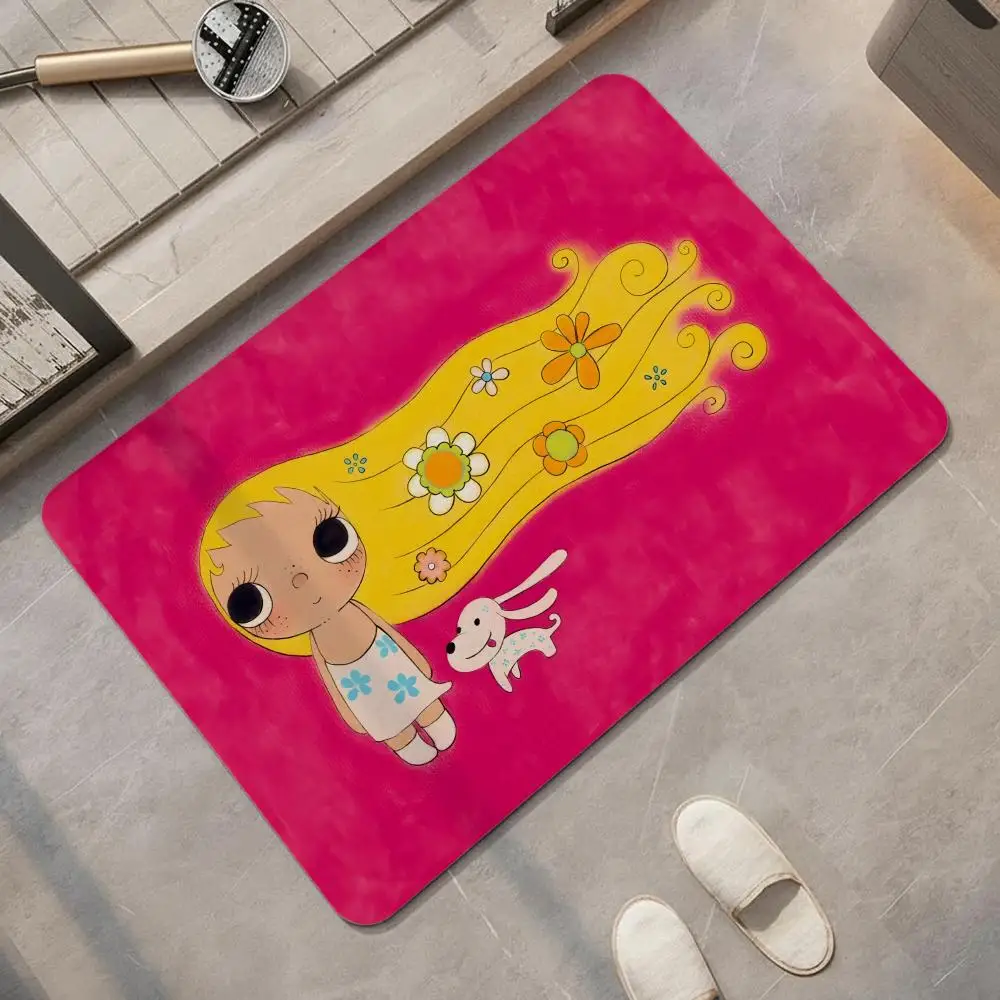 Artist Y-yuyyu Floor Mat Diatomite Bath Mat, Quick Dry, Absorbent, Multi-Scene Mat