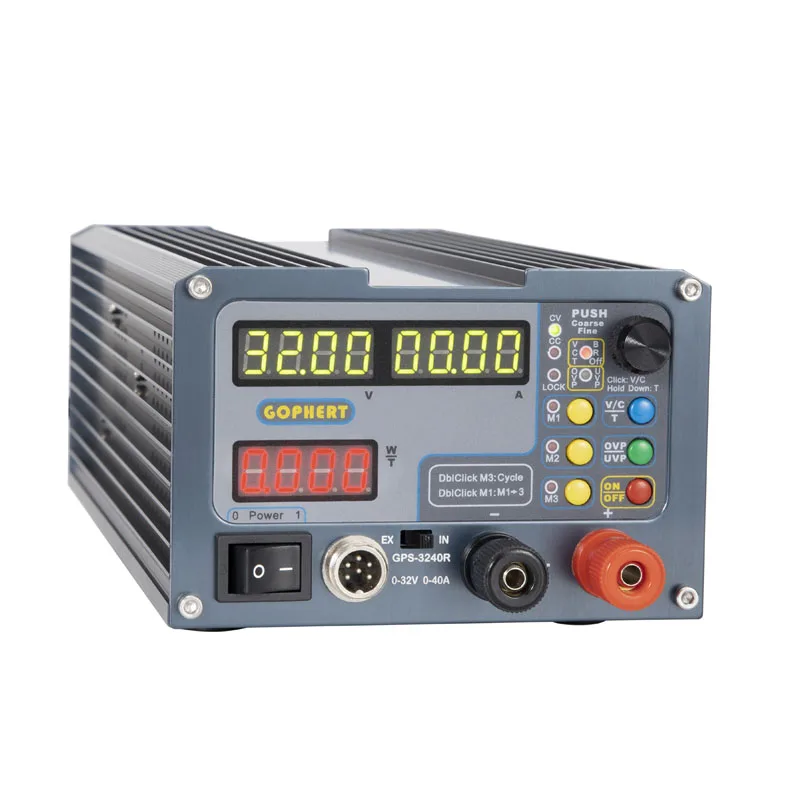 GPS-3240R 32V 41A Output DC Power Supply 1000W-13000W OVP Lab Three Sets Data Storage DC Switching Supply For Phone PCB Repair