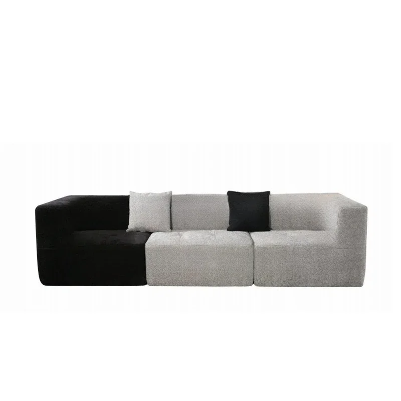 Compressed chocolate plaid sofa