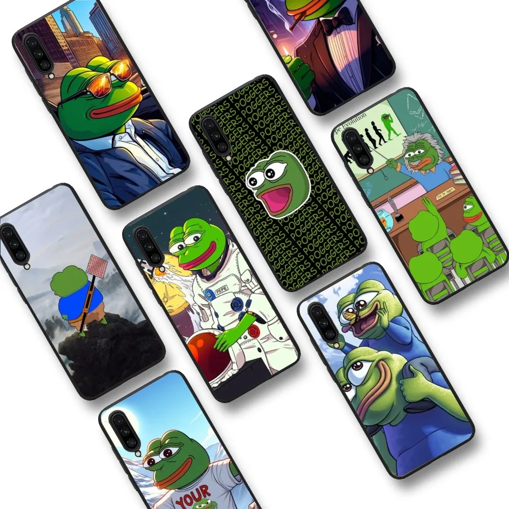 Funny Sad Frog Pepe Meme Phone Case For Xiaomi Mi 5X 8 9 10 11 12 Lite Pro 10T PocoX3pro PocoM3 Note 10 Pro Lite