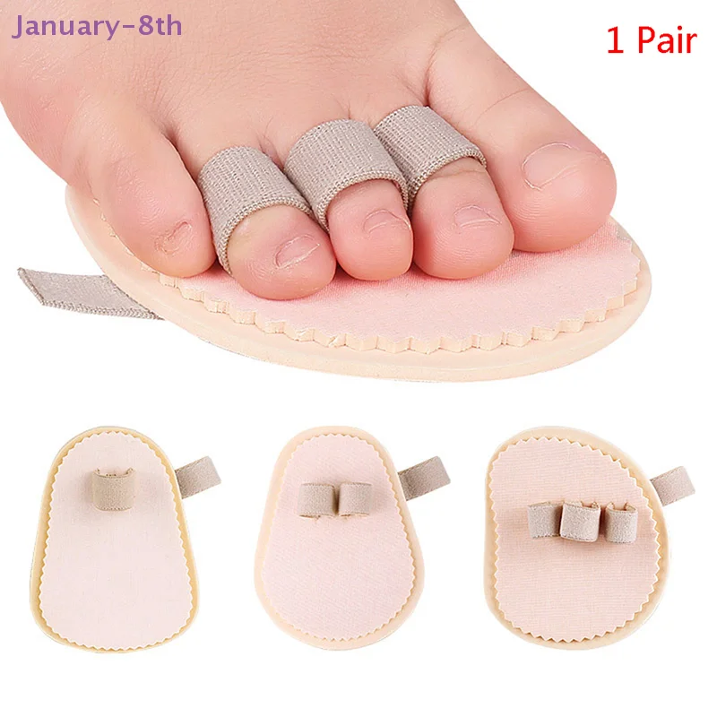 Toe Separatator Forefoot Pad Hallux Valgus Correction Half Insoles Pain Relief