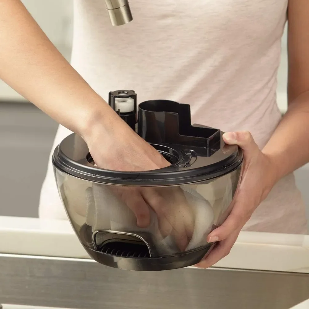 مرطب رذاذ بارد باللون الأسود مع خزان سهل التعبئة والإغلاق التلقائي، للغرفة الصغيرة، وغرفة النوم، وغرفة الأطفال، والمكتب