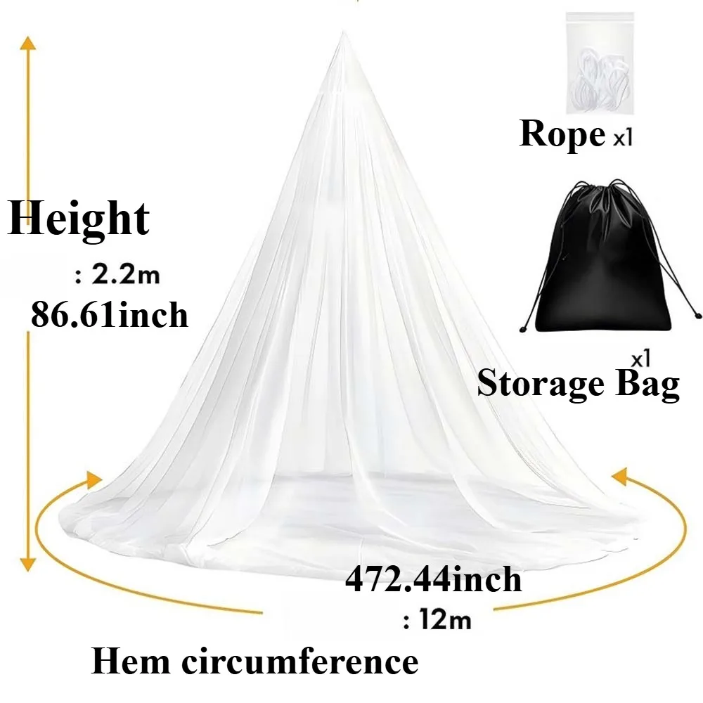 Sommer-Hängekuppel-Moskitonetz, Moskitoschutzgaze für Zuhause, Outdoor und Camping, Höhe 220 cm – Detail 1
