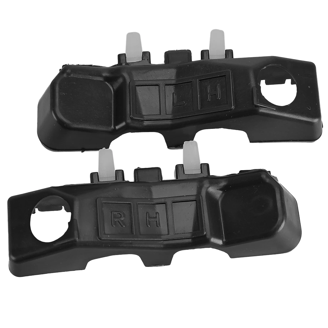 865142V000 865132V000 HY1032103 HY1033103 Pair Front Left Right Bumper Brackets Fit for Hyundai Veloster 2012-2017 Black Plastic