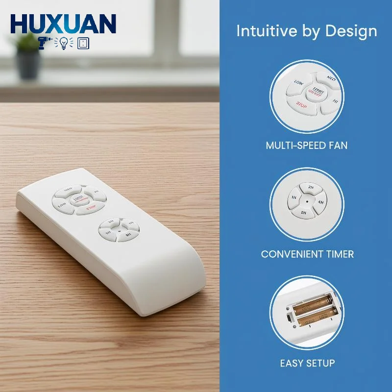 Mini Ceiling Fan Lamp Remote Control Kit AC 110-240V Timing Control Switch Adjusted Wind Speed Transmitter Receiver
