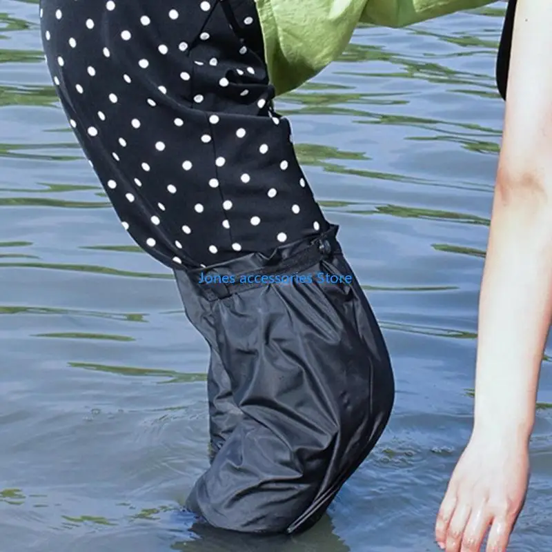 أحذية المطر W8KD لدراجة نارية سكوتر أغطية أحذية واقية للجنسين ليوم Snowys الممطر