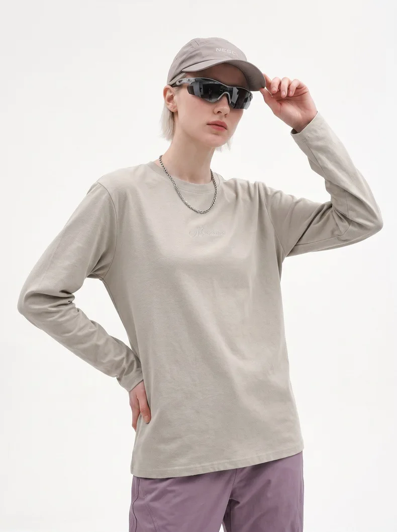 Herren Outdoor Bergstil Langarm-T-Shirt – Reflektierendes Stretch-Wanderoberteil, Leichtes Atmungsaktives Bedrucktes T-Shirt für den Herbst – Detail 12