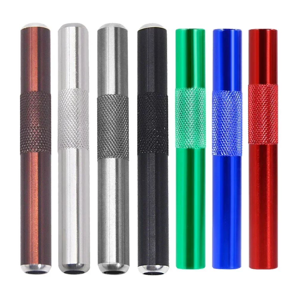 

1pc Aluminum Metal Tube Hose Tube colorful bag Pen Style Smoking Accessories Wholesale Custom