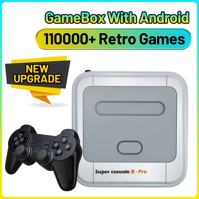 スーパーコンソールxpro,Android,4K HD,レトロゲーム,PS1/n64/psp用の110000のクラシックゲームが含まれています -  AliExpress