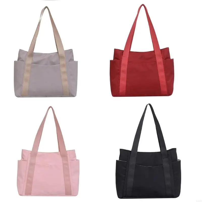 

X90D Versatile Nylon Handbag with Multiple Pockets Shoulder Bag Tote for Women Girls