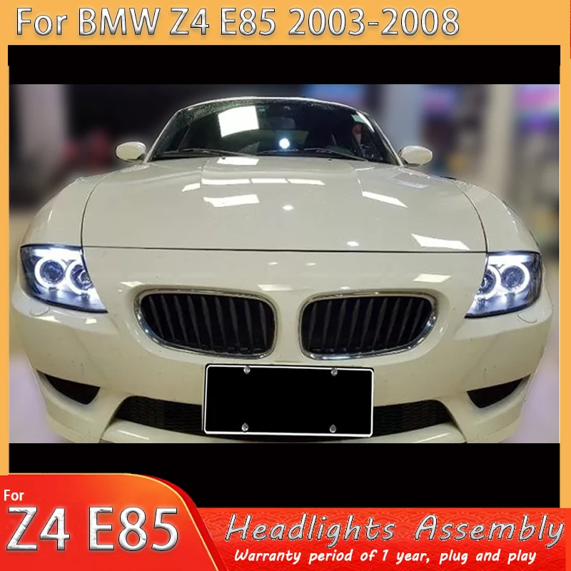 

Светодиодные фары для BMW Z4 E85 2003-2008 годов выпуска, с LED-подсветкой, DRL, линзами H7 HID Bi-Xenon, ближним светом.