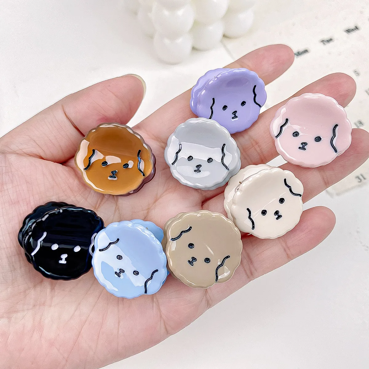 Cartoon Puppy Acetic Acid Temperament Cute Mini Hair Clip For Women