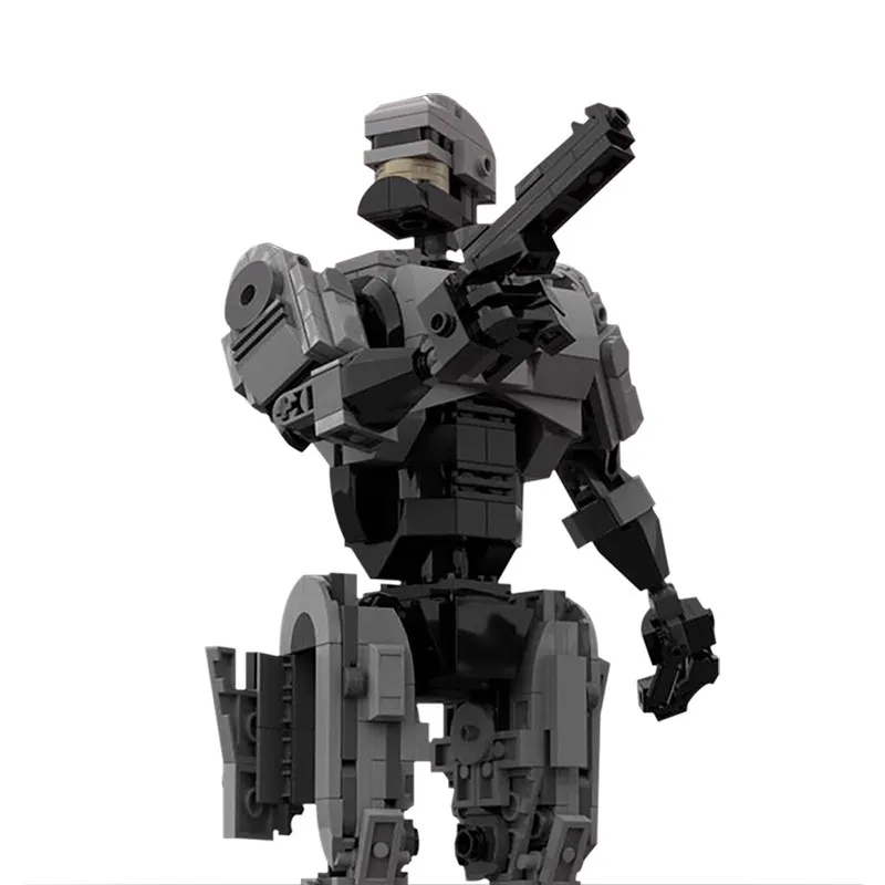 Bricklink Technische Robot Stad Politie RoboCops Film Figuren Toekomst Militaire SWAT Gewapende Robo CAIN Sets Bouwstenen Speelgoed Gift