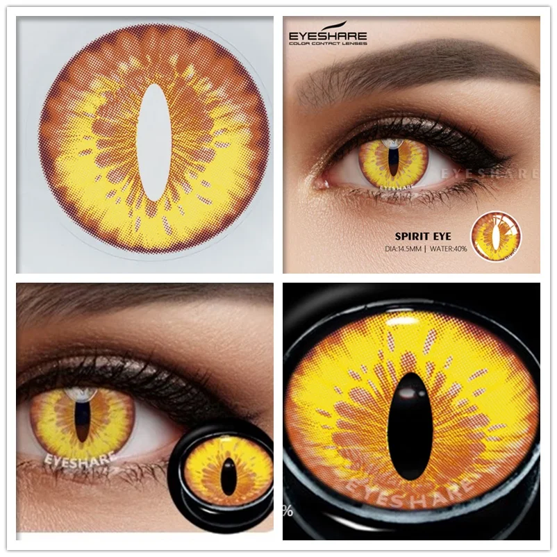 AMARA Color Contact Lenses For Eyes 2pcs Anime Cosplay Colored Lenses Blue Purple Halloween Lenses Contact Lens Beauty Makeup