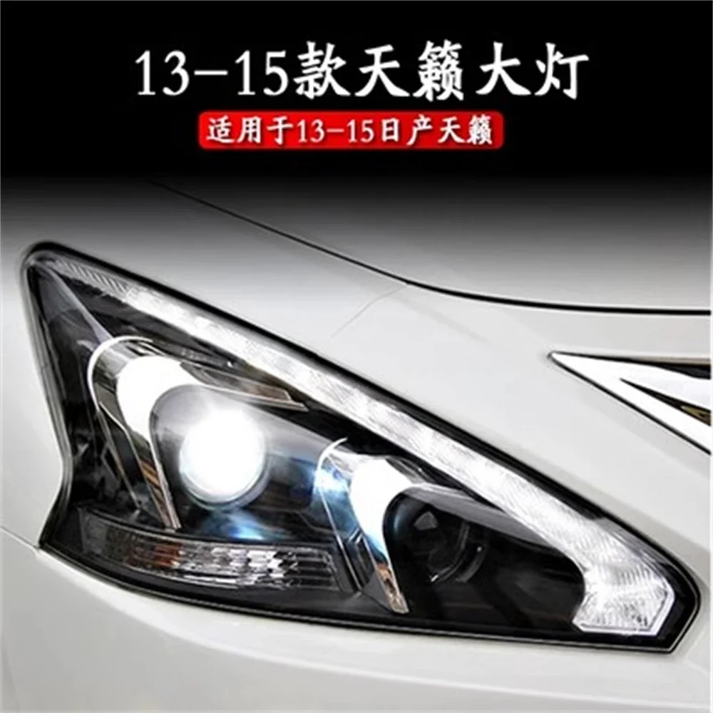 Car front Headlight assembly For 13-15 Nissan altima teana DRL Daytime running light Turn signal 2pcs