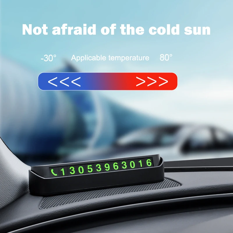 جديد 2 قطعة لوحة أرقام وقوف السيارات المؤقتة مضيئة مع 4 مجموعات من أرقام علامة توقف مؤقتة لوحة رقم الهاتف مفتاح مخفي