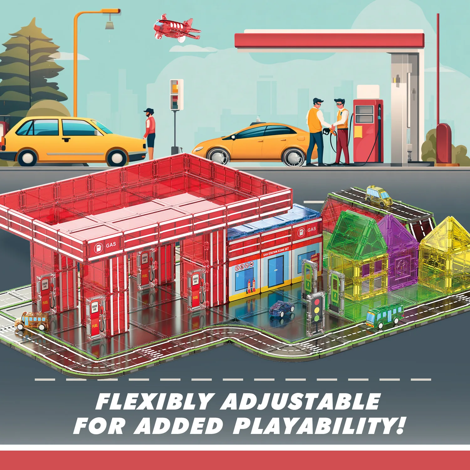 磁気シート 積み木 知育玩具 立体 カラーウィンドウ 磁気シート ギフト