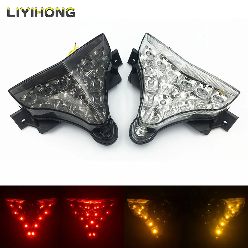 For Yamaha YZF R1 2009 2010 2011 2012 2013 2014 Rear Tail Light Brake Turn Signals Integrated LED Light