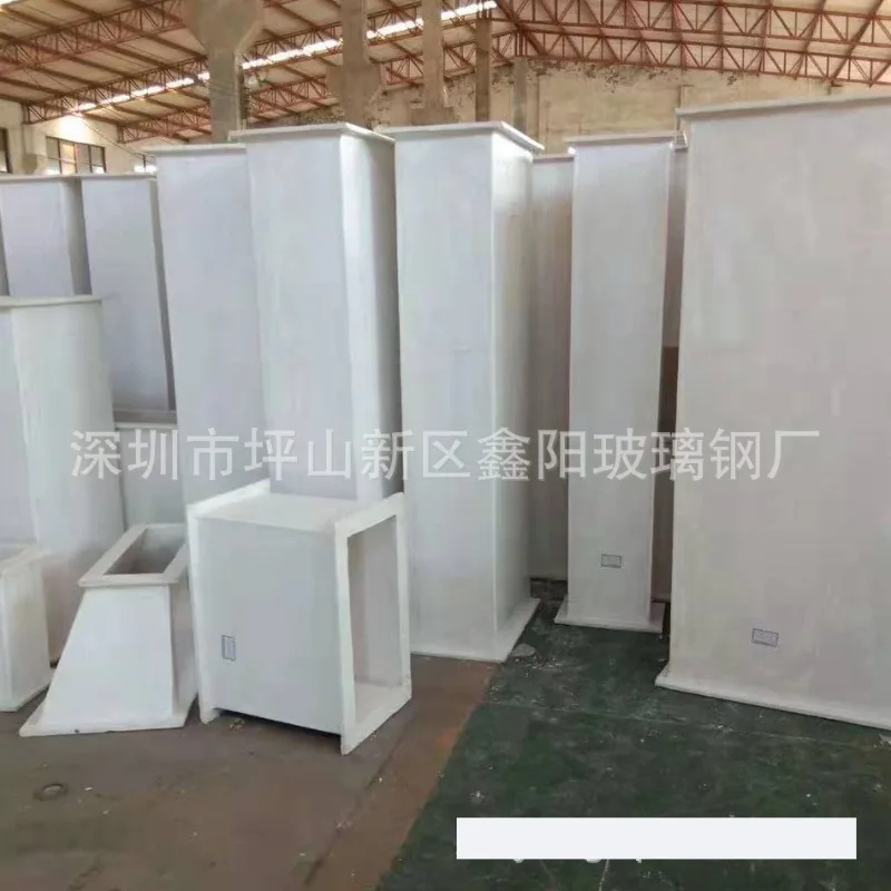 FRP hand-pasted ventilation pipe, basement parking lot inorganic flame retardant and high temperature resistant FRP air pipe