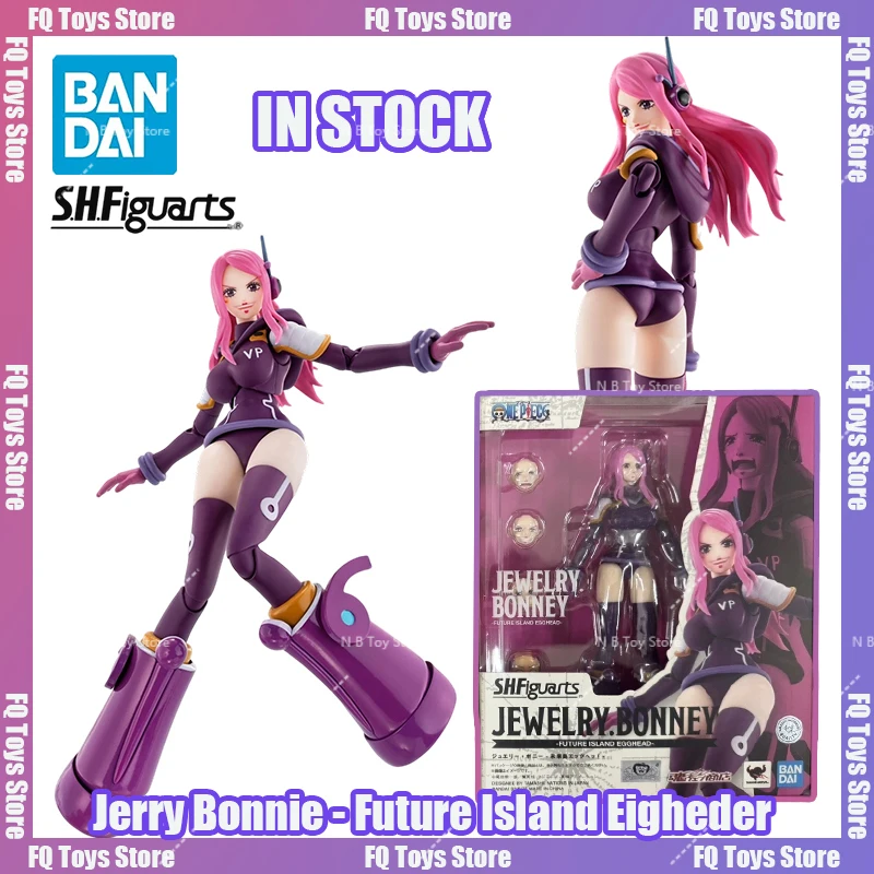 

In Stock Bandai One Piece S.H.Figuarts SHF Jewelry Bonney Future Island Egghead Luffy Anime Action Figures Toys Models PVC Gift