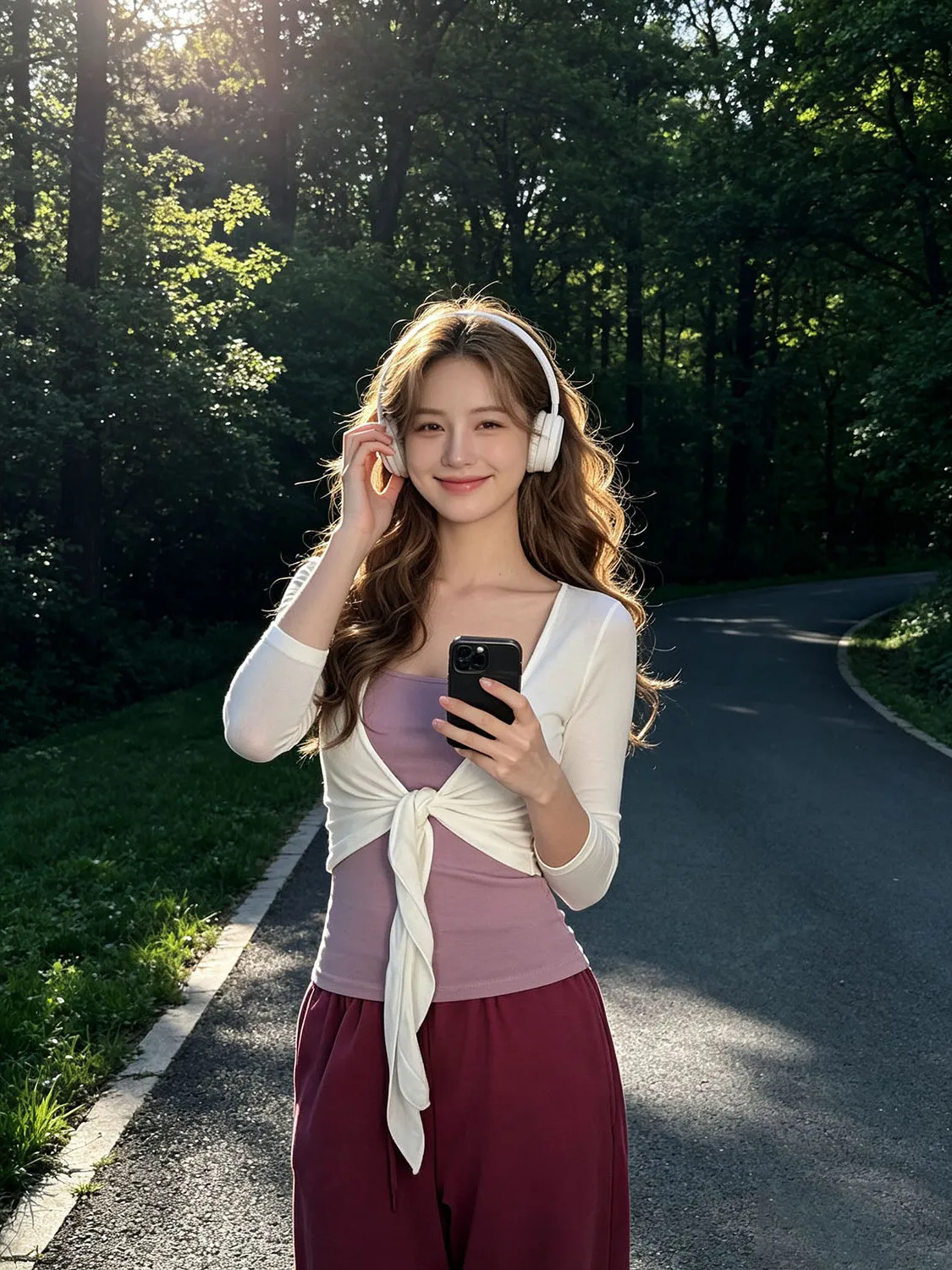 Korean Style Women's Short Sleeve Cardigan Belted Open Front Top Bottom Two-Piece Set Autumn Fashion Design Spring New Arrival