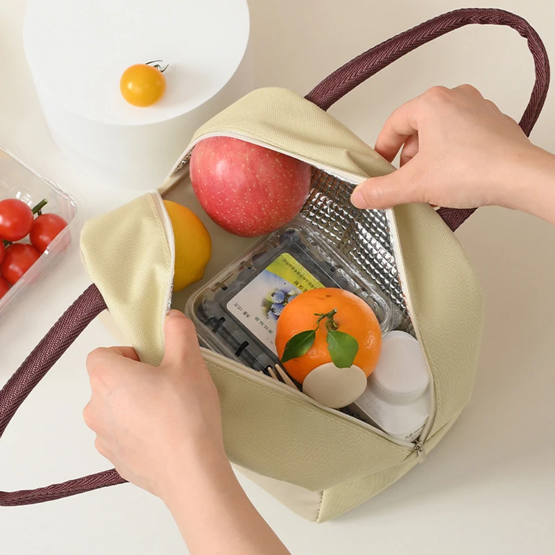 Cartoon Lunch Bag Portable Cute Pet Lunch Bag Oxford Cloth Thickened Insulation Bag Fresh Handheld Ice Pack Lunch Box Bag