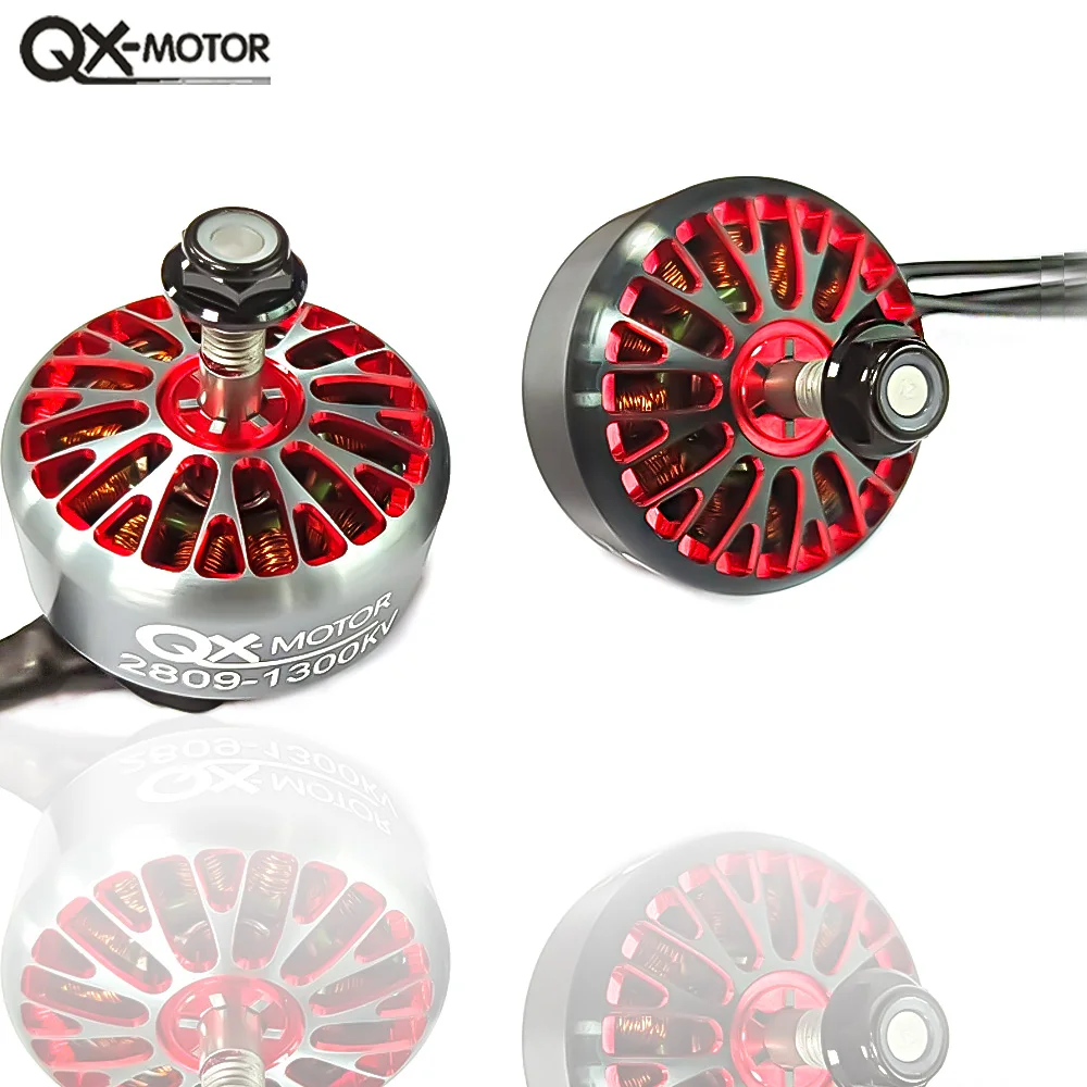 

QX-MOTOR Бесщеточный двигатель 2809 800 кВ 1300 кВ 3-6S для квадрокоптера гоночного дрона с фиксированным крылом игрушечные детали с дистанционным управлением