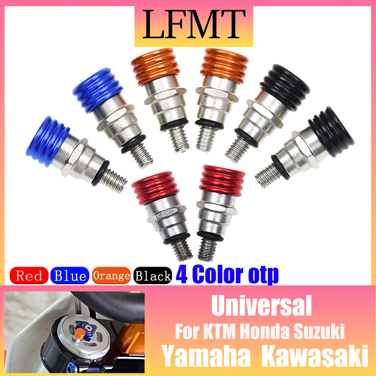 

M4x0.7 CNC Motorcycle Fork Air Bleeder Valves For Husqvarna TC FC TE FE 85-501 2014-2019 For KTM SX SXF XC XCF XCW XCFW EXC EXCF