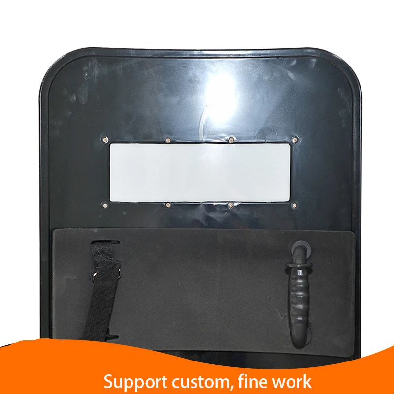 Black PC anti-riot shield Security equipment Anti-riot campus security can be customized handheld square shield