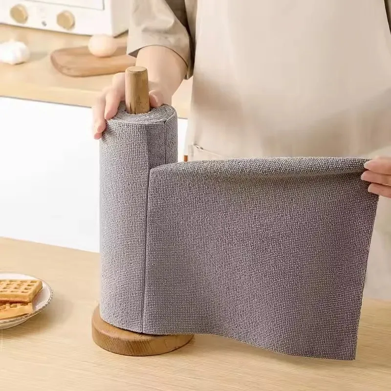 Paño de Limpieza Reutilizable, Paño de Cocina, Toalla de Microfibra, Rollo de Paños para Platos, Reemplazo de Toallas de Papel, 1 Rollo de 20 Hojas