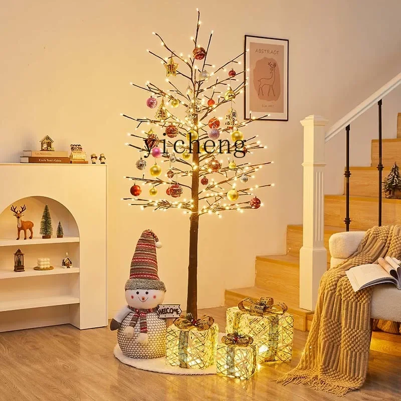 

TQH Christmas ornaments Glowing tree Internet celebrity Christmas tree Home ornaments Shopping mall window