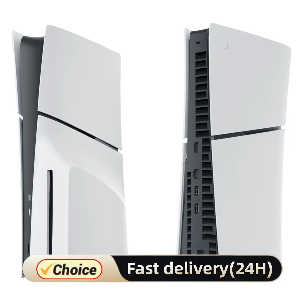 

ABS Hard Case Replacement Faceplate Dustproof Face Plate Console Cover Shockproof Cover Plates for PS5 Slim Disc Edition Console