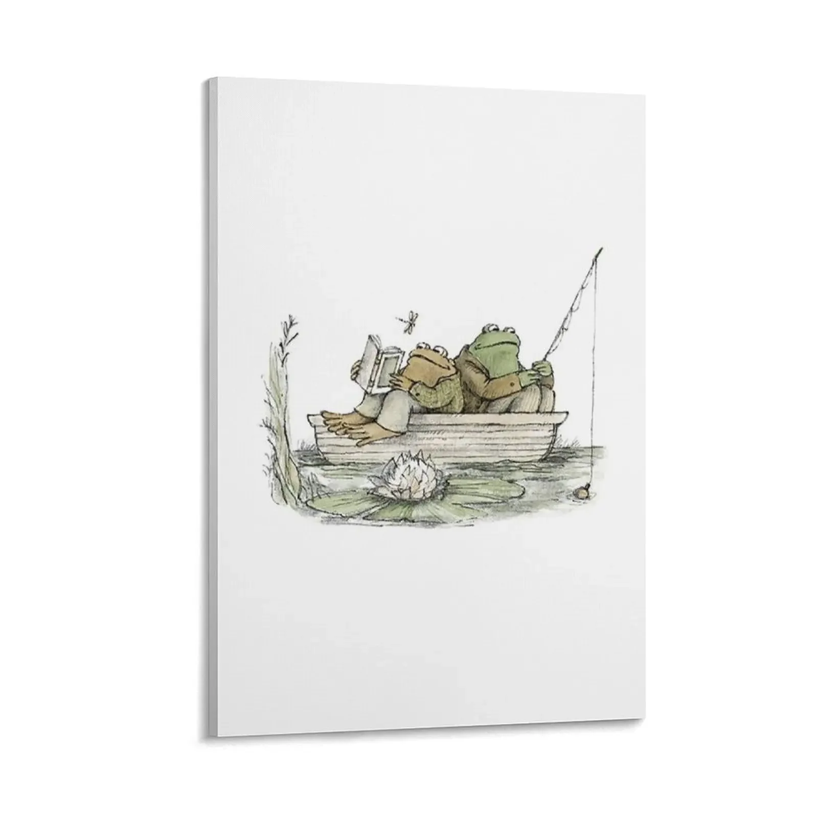

Frog and Toad Fishing Canvas Painting wall art canvas painting Paintings on the wall Decorative paintings
