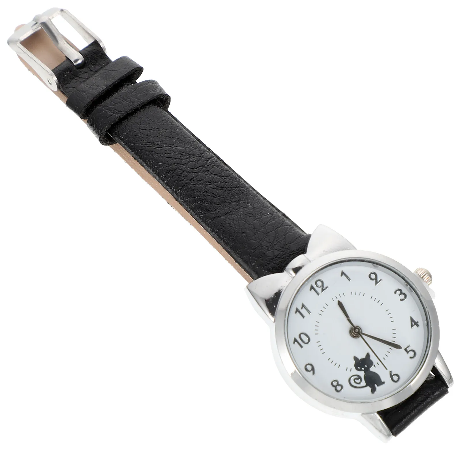 Women Watch Small Cat Design Exquisite High-End Casual Wristwatch Skin-Friendly Fashionable Leisure Wrist Decor