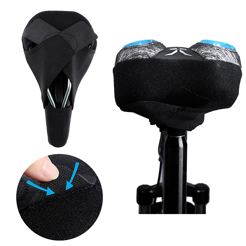 WEST BIKING Bike Seat Cushion Cover Liquid Gel 3D Sponge Breathable Nonslip Wide Straps for MTB Road Bicycle Saddle Pads Support - view 4