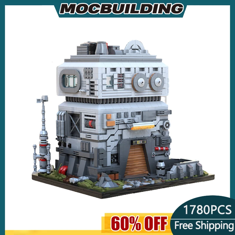 

MOC Building Block SW Base On Endor Base Star Movie City Street View Fighting Bastions DIY Assembling Children's Toys