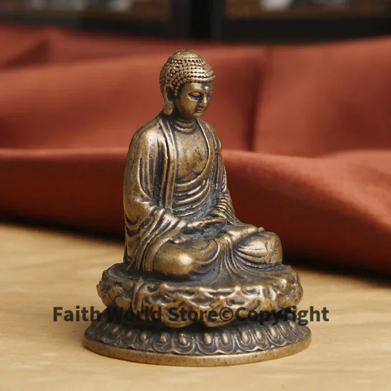 Wholesale Buddha statue temple Pocket Small Buddha Shakyamuni RULAI FO Statue protective talisman Bless health safety good luck