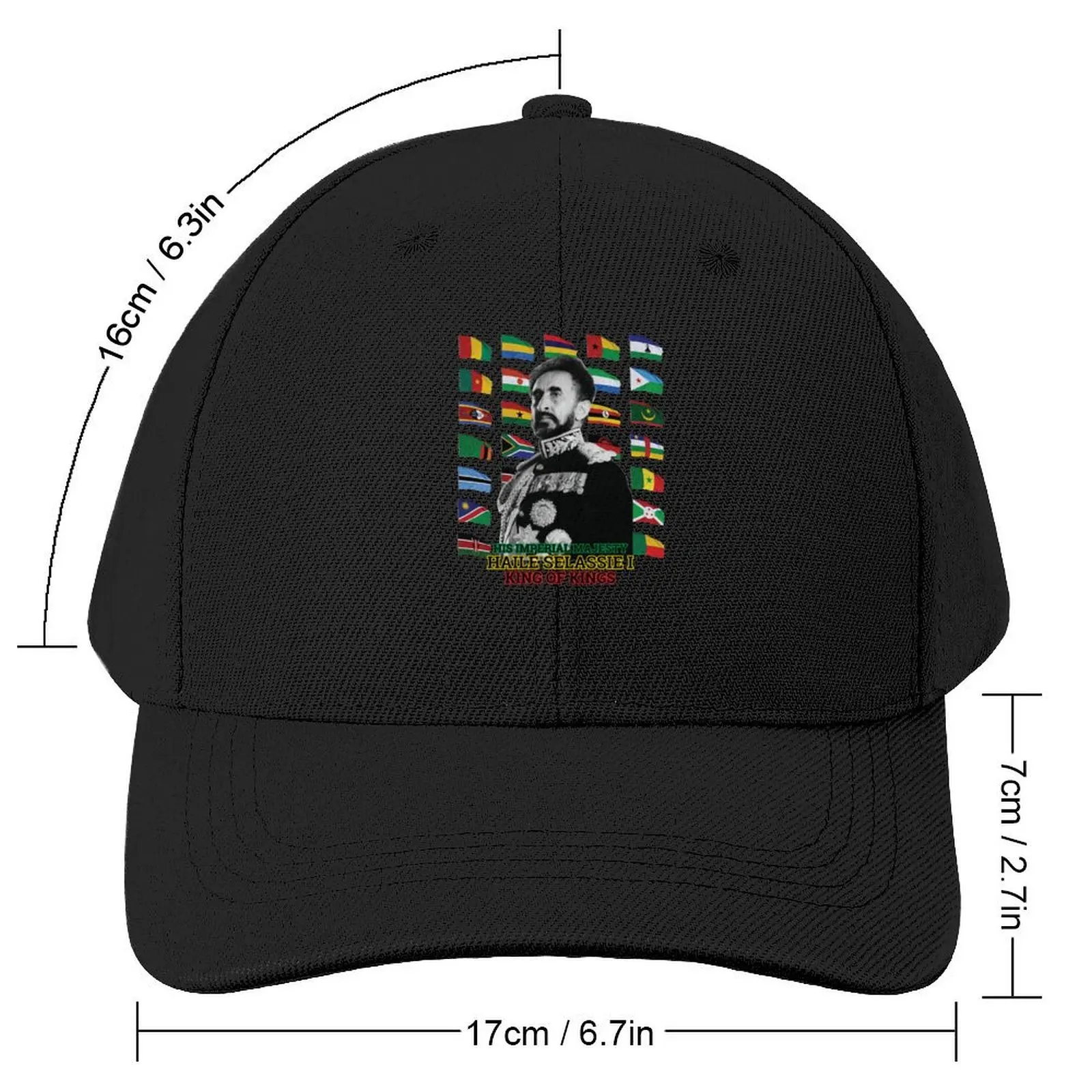 Haile Selassie Hero Of Africa Limited Edition Baseball Cap Hip Hop Snapback Cap Elegant Women's Hats Men's