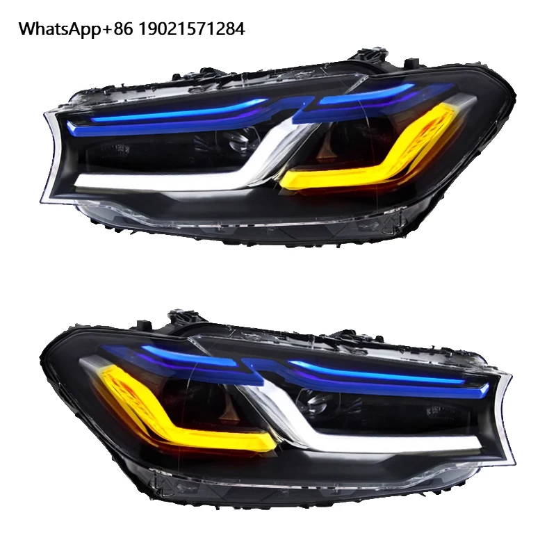 

For 5 Series G30 540i 530i Headlight Assembly 2018 2019 2020 Head Light Upgrade 2021 2022 LED Headlamp DRL G30 Lci DRL