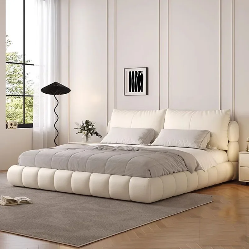 Cama de madera que ahorra espacio, suave y segura, para dormitorio infantil, tamaño King, cama matrimonial, muebles de hotel