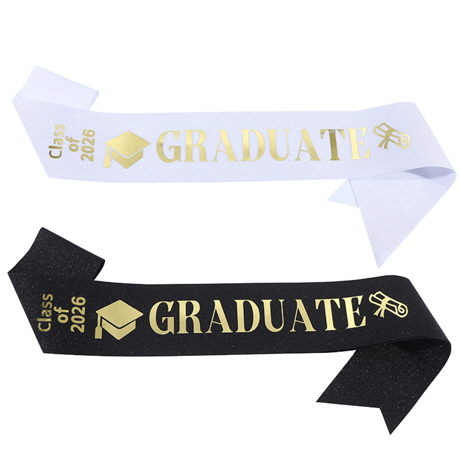 

Class Of 2026 Graduation Strap Etiquette Belt Graduation Party Belt Artistic Lettering Sash Satin Graduation Ceremony Hood