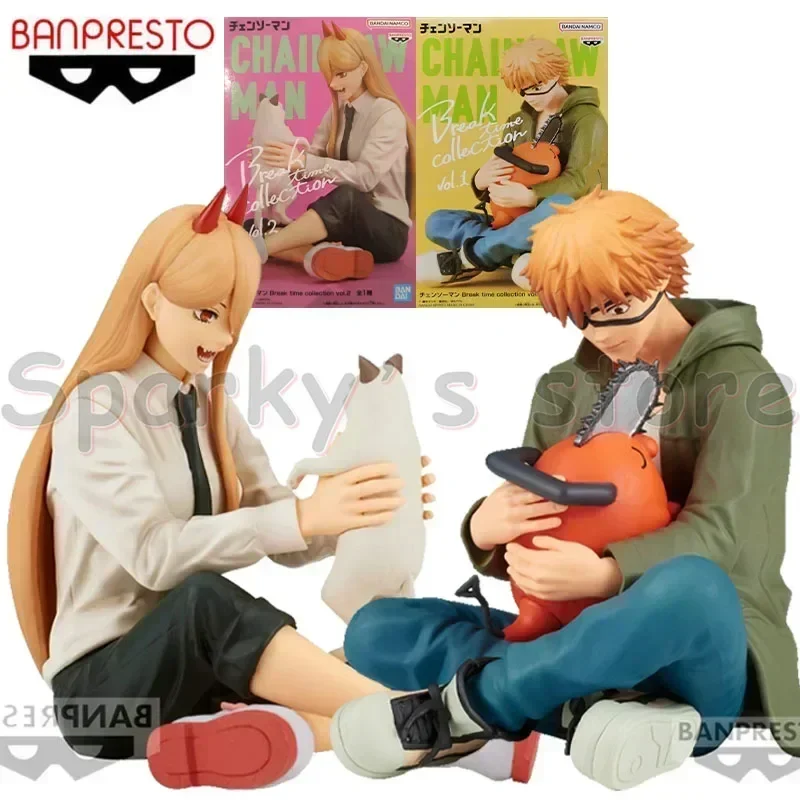 

Bandai Original Break Time Collection CHAINSAW MAN Anime Figure Denji POCHITA POWER Action Figure Toys For Boys Girls Kids Gifts