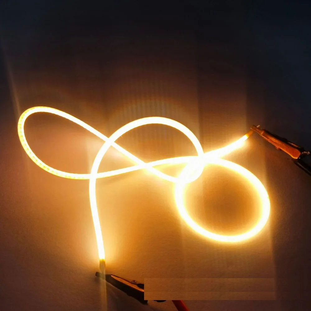 5pcs FPC Flexible Filament 3V  460mm LED Soft Filament Cob Soft Strip Retro Yellow 2200K 2700K 3000K 6000K Red Green Blue Pink