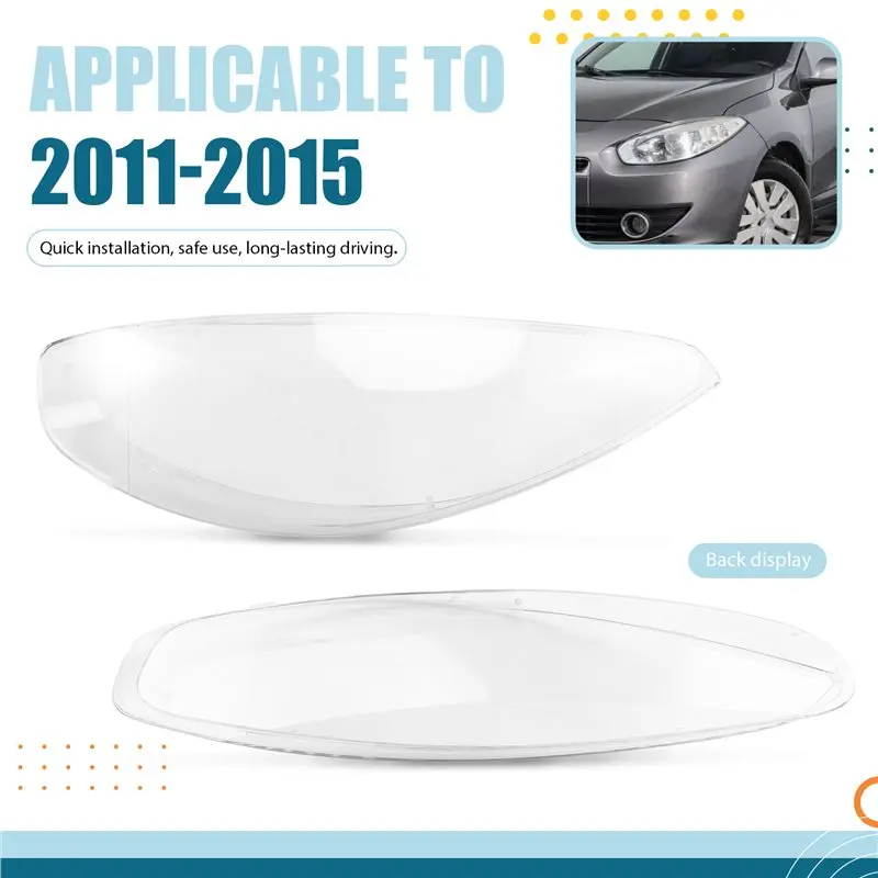 WF-For Renault Fluence 2011-2015 Car Headlamp Lens Headlight Shell Headlight Cover Headlight Glass Replacement Part