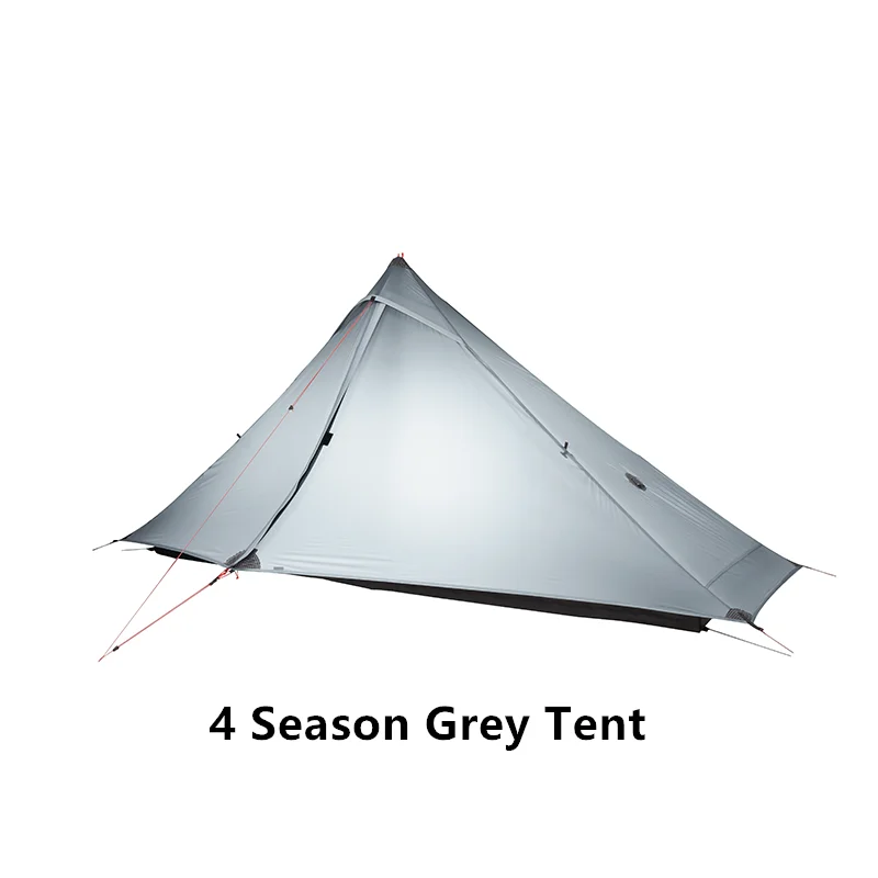 Nieuwe versie FLAME'S CREED Lanshan 1 Pro Tent 3/4 seizoen 230 * 90 * 125 cm 2-zijdig 20d siliconen 1 persoon lichtgewicht kampeertent