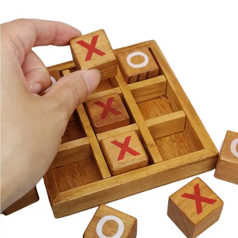 لعبة خشبية من تيك تاك تو، لعبة دعابة الدماغ، اختبار الذكاء، تحدي المنطق، التدريب، هدايا فريدة للأطفال والكبار، متعة عائلية للحفلات #3