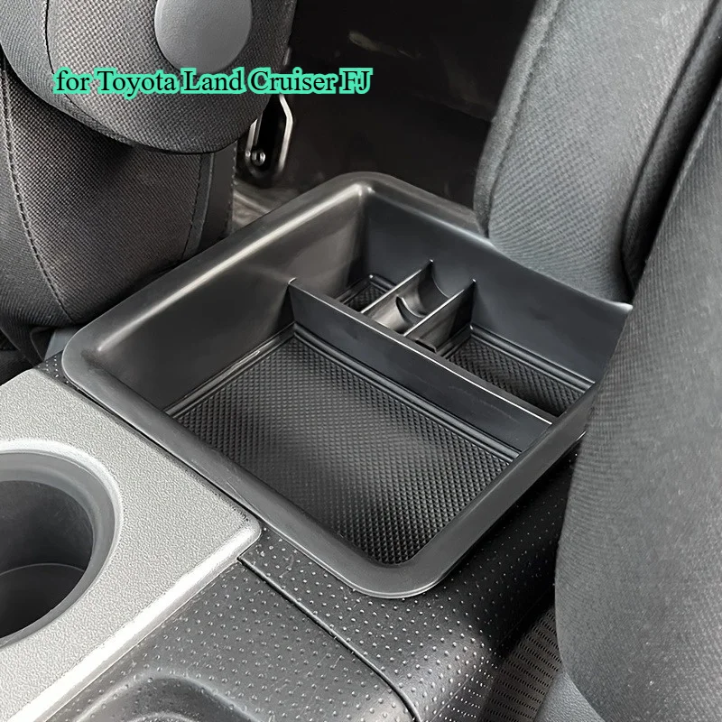 For Toyota Land Cruiser FJ Center Console Storage Box Modification Interior Organizer Tray Durable Construction Car Accessory