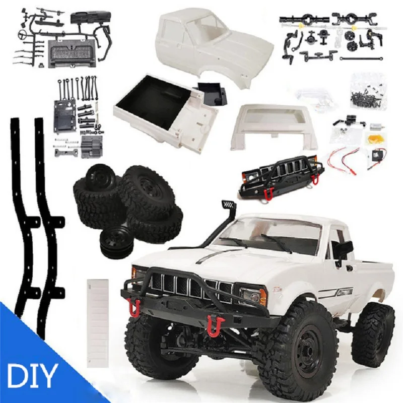 Full Scale WPL C24 Upgrade C24-1 1:16 RC CAR 4WD Radio Control Off-Road Car RTR KIT Rock Crawler Electric Buggy Moving Machine