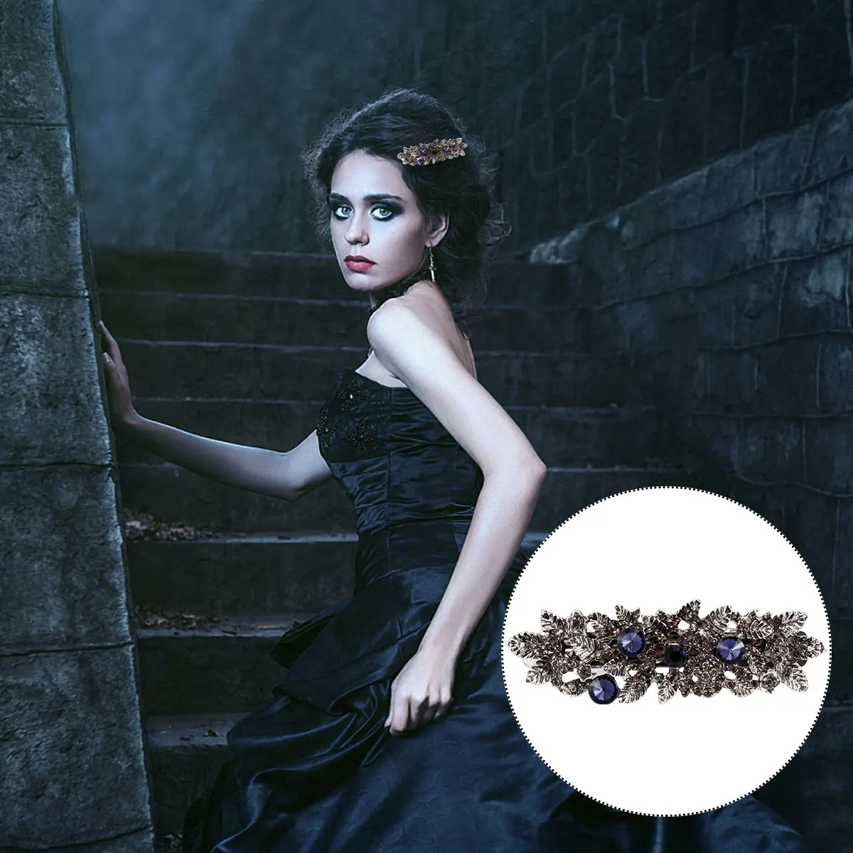 

Retro Alloy Hair Pin Headwear Fashion Barrettes Delicate Stylish Hair Clips For Party Wedding Banquet Women Accessories Bobby